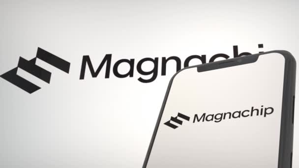 Conferenza Stampa Magnachip Distintivo Editoriale — Video Stock