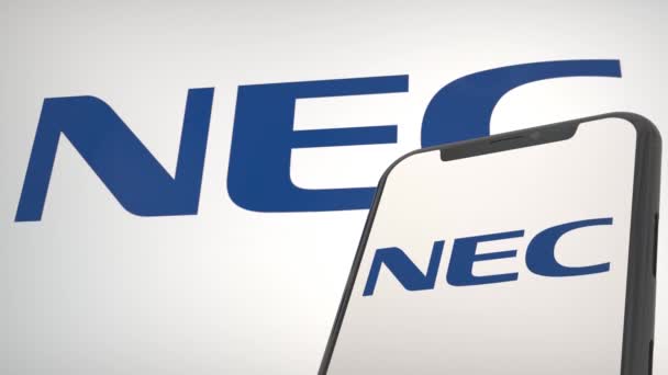 Conferencia Prensa Nec Corp Icono Editorial — Vídeos de Stock
