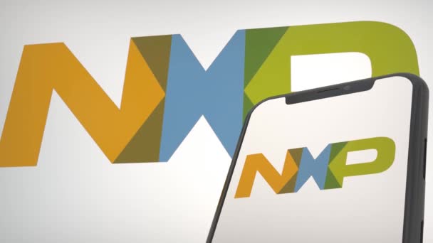 Nxp Semiconductors Conference Press Editorial Mark — Stock Video