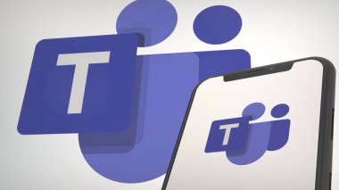 Mobil ekran ve arkaplan editörlerinde Microsoft Ekipleri uygulama logosu