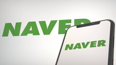 Mobil ekran ve arkaplan editoryel olarak Ödeme uygulaması logosu