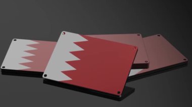 Bahreyn logosu Uluslararası 3D Sinyal Taşıma ve Canlandırma Sembolü