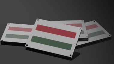 Macaristan logosu Uluslararası 3D Sinyal Taşıma ve Canlandırma Sembolü