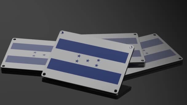 Honduras Logo Illustrative Animation Modern Moving Signal — Stock Video
