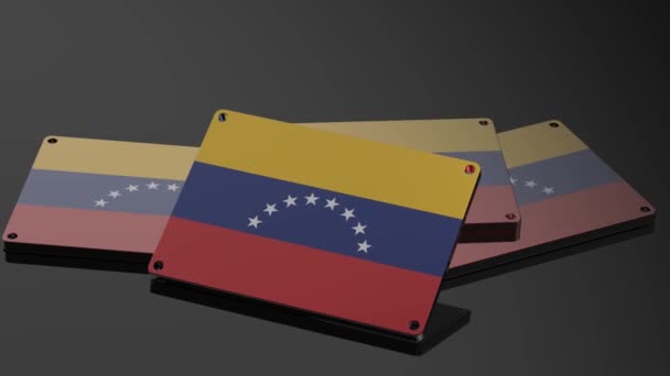 Venezuela Logo Illustrative Animation Modern Moving Signal — Vídeos de Stock