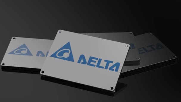 Λογότυπο Delta Electronics International Signal Standout — Αρχείο Βίντεο