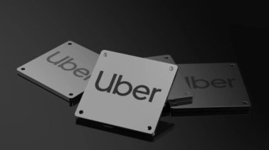 Uber logosu Uluslararası 3D Sinyal Taşıma ve Canlandırma Sembolü