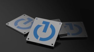 Ticaret Masası logosu 3D Çizimsel Animasyon Dünya Sınıfı Taşıma Sembolü