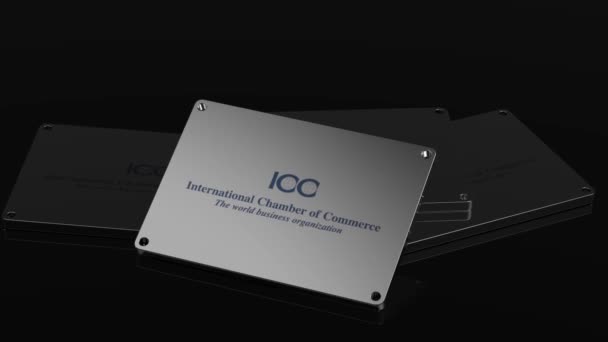 Uluslararası Finans Şirketi Ifc Logosu Uluslararası Sinyal Etkili Resimli Canlandırma — Stok video