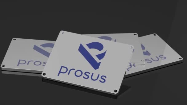 Logotipo Prosus International Signal Animação Ilustrativa Impactful — Vídeo de Stock
