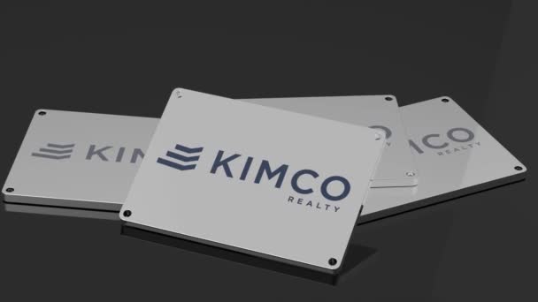 Логотип Kimco Realty Ілюстративний Animation Worldclass Переміщення Символів — стокове відео