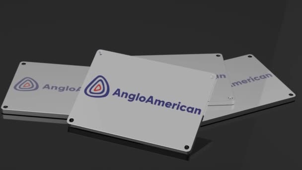 Anglo American Λογότυπο Ενδεικτικό Animation Worldclass Μετακίνηση Σύμβολο — Αρχείο Βίντεο