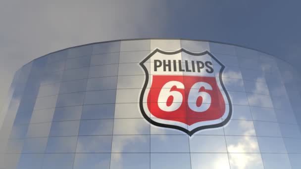 Phillips Logo Blue Logo Success Captivating Illustration Business Oční Ilustrace — Stock video