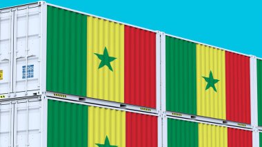 Logo ve bayrak taşıyan Senegal logo metal kutuları