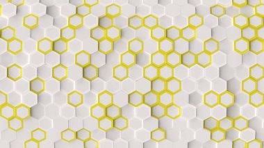 Geometrik yüzey döngüsünden altıgen soyut arkaplan