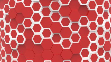 Taşınan Altıgen Desenler: Soyut 3B Canlandırma