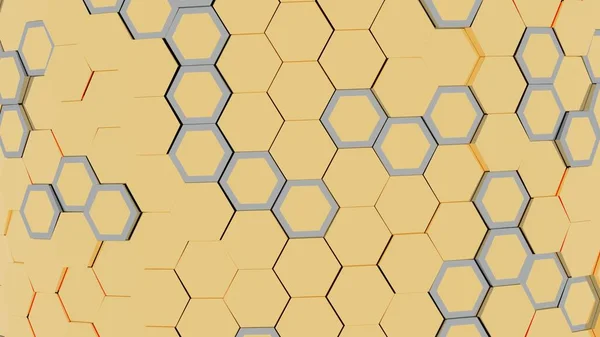 Futuristic Hexagonal Backdrop: Abstract Motion Graphic