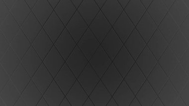 Black Minimalist Hexagon Kinetics: Endless Looping Animation clipart