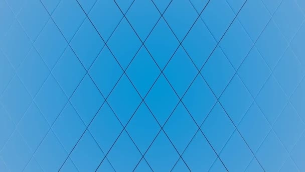 Light Sky Blue Sculptural Hexagon Design Minimalistická Animace — Stock video