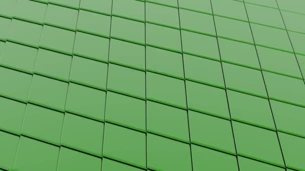Powierzchnia Zieloną Pętlą White Transition Hexagon Relief — Wideo stockowe