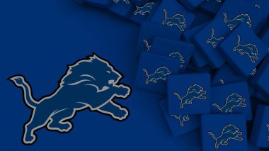 Detroit Lions arkaplan logosu sadece editör illüstrasyonuName
