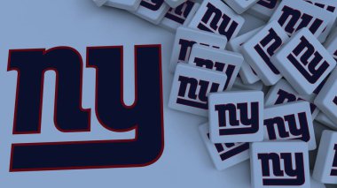 New York Giants arka plan logosu sadece editör illüstrasyonuName
