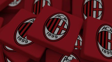 AC Milan arkaplan logosu sadece editör illüstrasyonuName