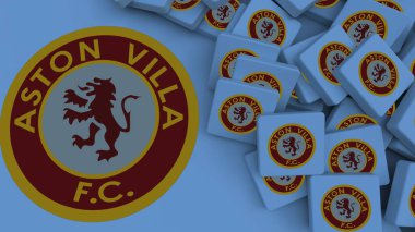Aston Villa arkaplan logosu sadece editör illüstrasyonuName