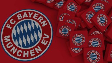 Bayern Münih arkaplan logosu sadece editoryal illüstrasyon