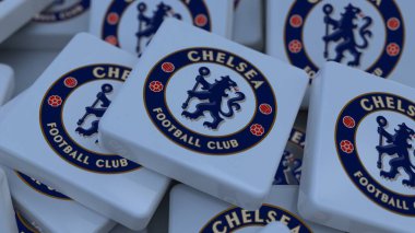 Chelsea FC arkaplan logosu sadece editör illüstrasyonuName