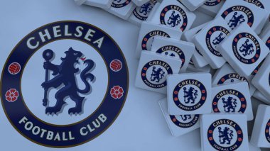 Chelsea FC arkaplan logosu sadece editör illüstrasyonuName