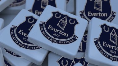 Everton FC arkaplan logosu sadece editör illüstrasyonuName