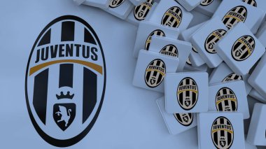 Juventus FC arkaplan logosu sadece editoryal illüstrasyon