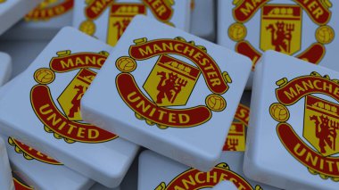 Manchester United arkaplan logosu sadece editör illüstrasyonuName