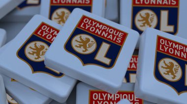 Olympique Lyon arkaplan simgesi sadece editör illüstrasyonuName