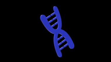 DNA bilimi hastalığı mavi set üç boyutlu illüstrasyon rotasyonunu tedavi eder