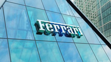 Ferrari modern şehir kulesi şehir merkezindeki ofis şirketleri borsa editörlüğü yapıyor