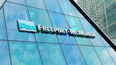 Freeport McMoRan modern şehir kulesi şehir merkezindeki ofis şirketleri borsa editörlüğü yapıyor.