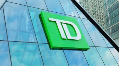 Toronto Dominion Bankası şehir merkezindeki modern şehir kulesi. Borsa editörlüğü.