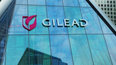 Gilead Sciences modern şehir kulesi şehir merkezindeki ofis şirketleri borsa editörü.