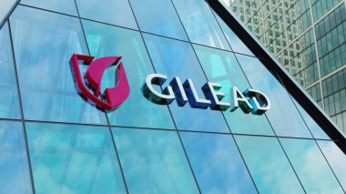 Gilead Sciences modern şehir kulesi şehir merkezindeki ofis şirketleri borsa editörü.