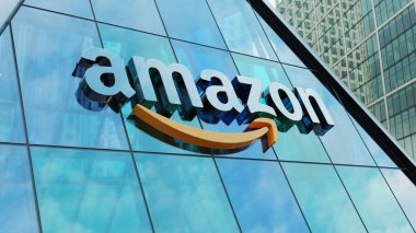 Amazon şehir merkezindeki modern şehir merkezi ofis şirketleri borsa editörü.