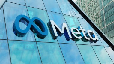 Meta Platformlar Facebook modern şehir kulesi şehir merkezindeki ofis şirketleri borsa editörlüğü yapıyor