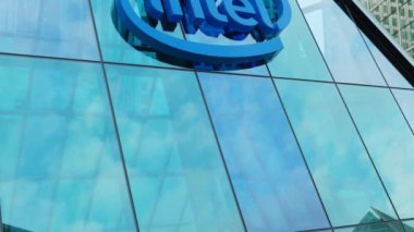 Intel modern şehir kulesi şehir merkezindeki ofis binası şirket hisse senedi piyasası