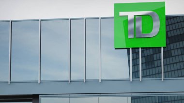 Toronto Dominion Bank Stock verileri ofis maskesinin logosu üzerine sunuldu