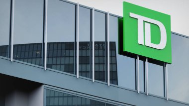 Toronto Dominion Bank Stock verileri ofis maskesinin logosu üzerine sunuldu
