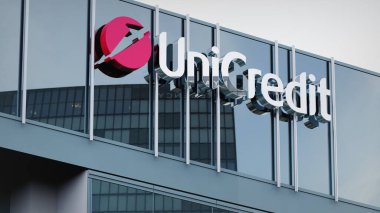 UniCredit Stock verileri ofis ön sayfasının logosunda sunulmuştur