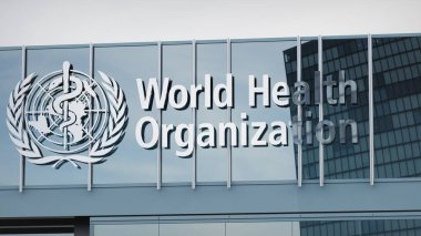 Dünya Sağlık Örgütü WHO Stok verileri ofis maskesinin logosuna sunuldu