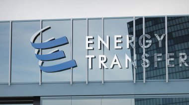 Enerji Transferi Ortakları Ofis cephesi editörünün logosu üzerine sunulan hisse senedi verileri