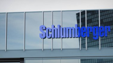 Schlumberger Stok verileri ofis ön sayfasının logosu üzerine sunuldu